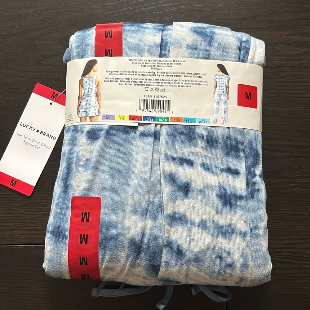 Lucky Brand Blue Tie Die Pajama Set - Picture 3 of 3